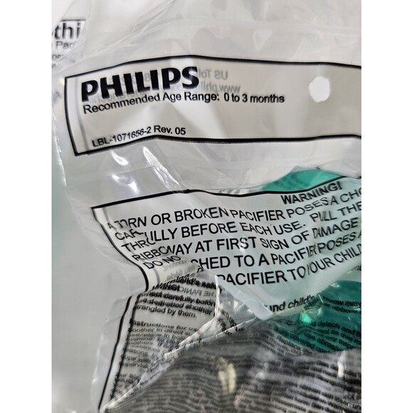 Lot Of 5 Philips 96004-N Newborn Soothie Pacifier Green 0-3 Months Hospital - Picture 5 of 6
